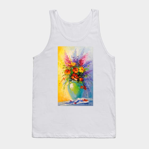 Bouquet of meadow flowers Tank Top by OLHADARCHUKART